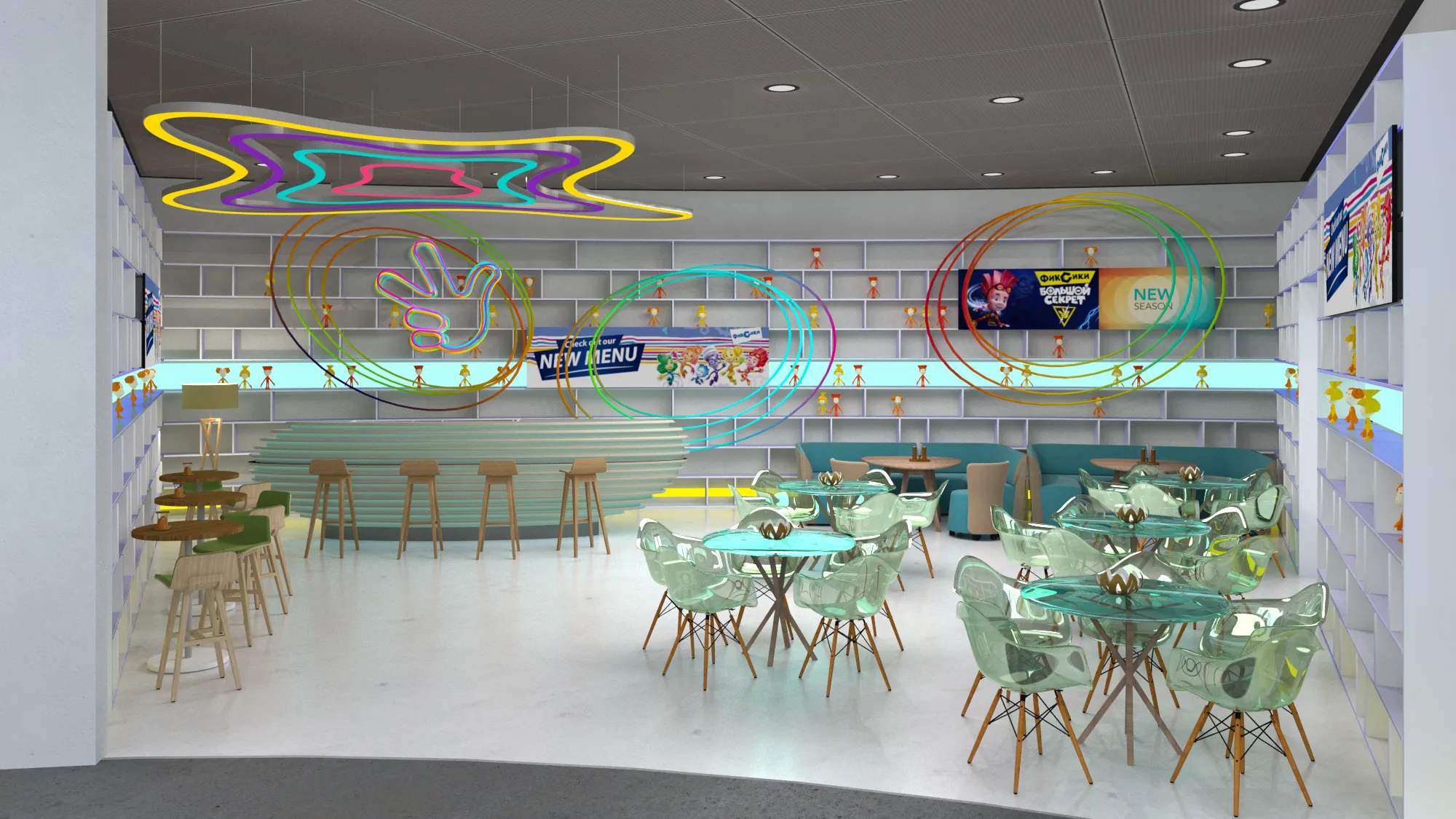 Concept and Design of Kids’ cafe the Fixies at Expo 2020